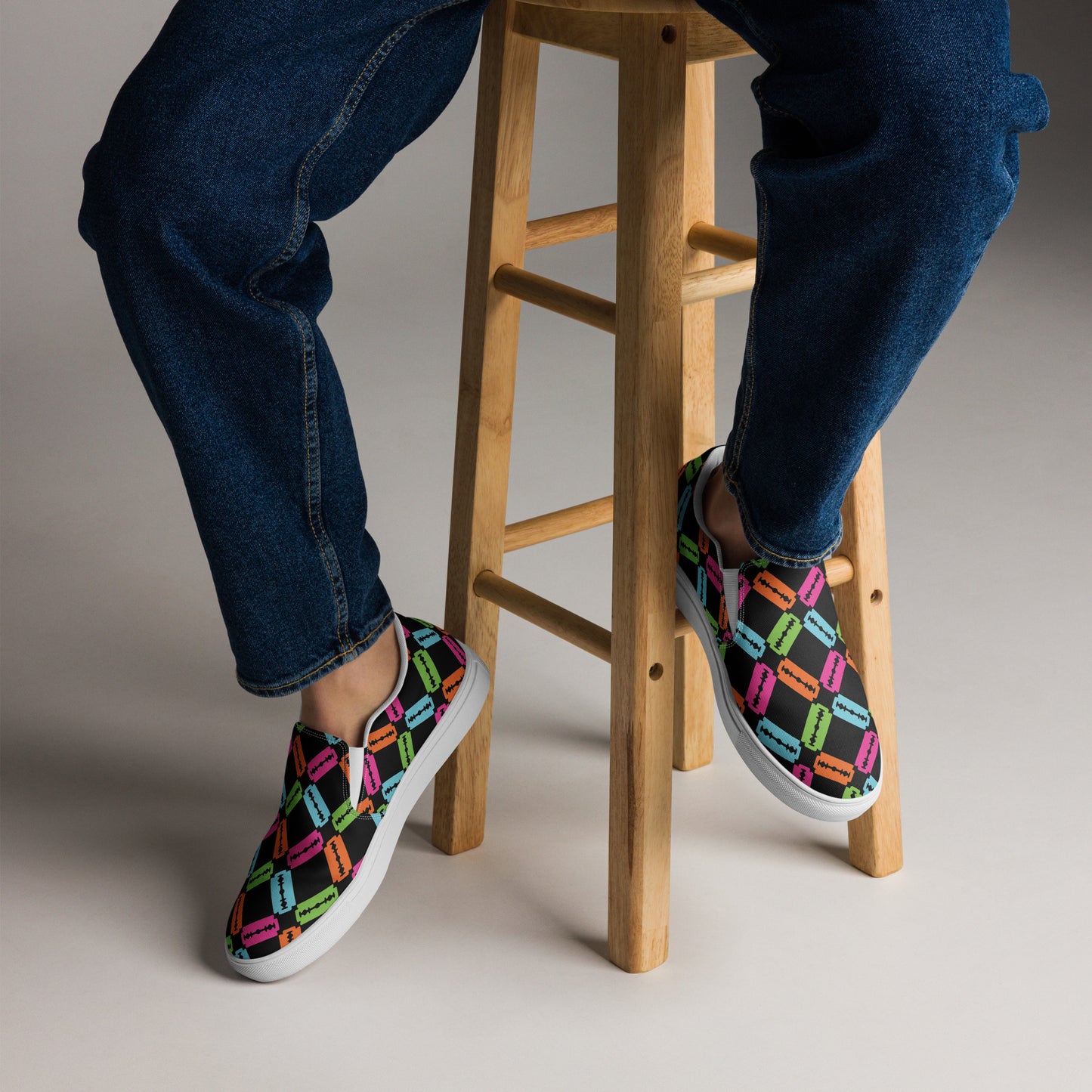 Men’s Neon Razor slip-ons