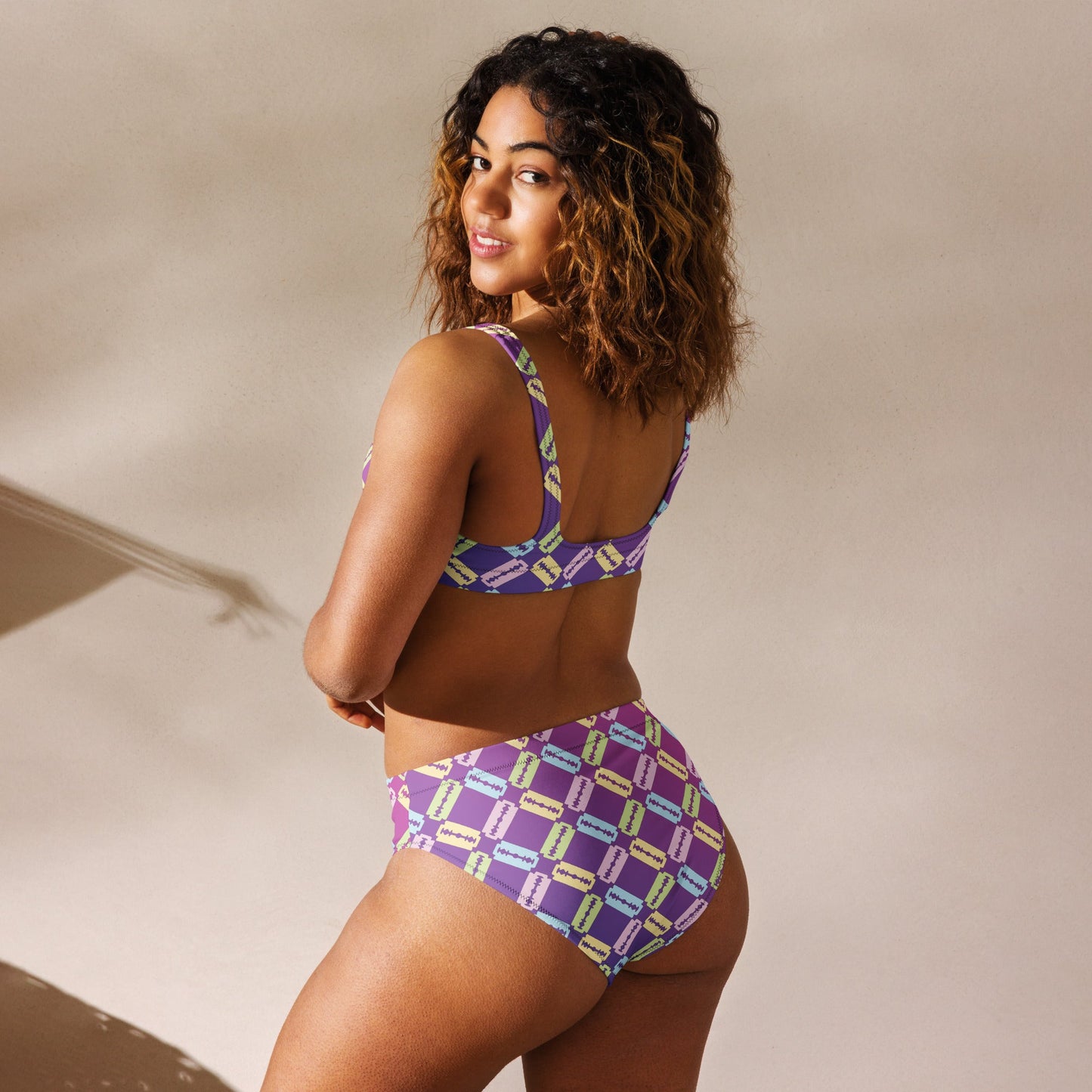 Retro Razor High-waisted Bikini