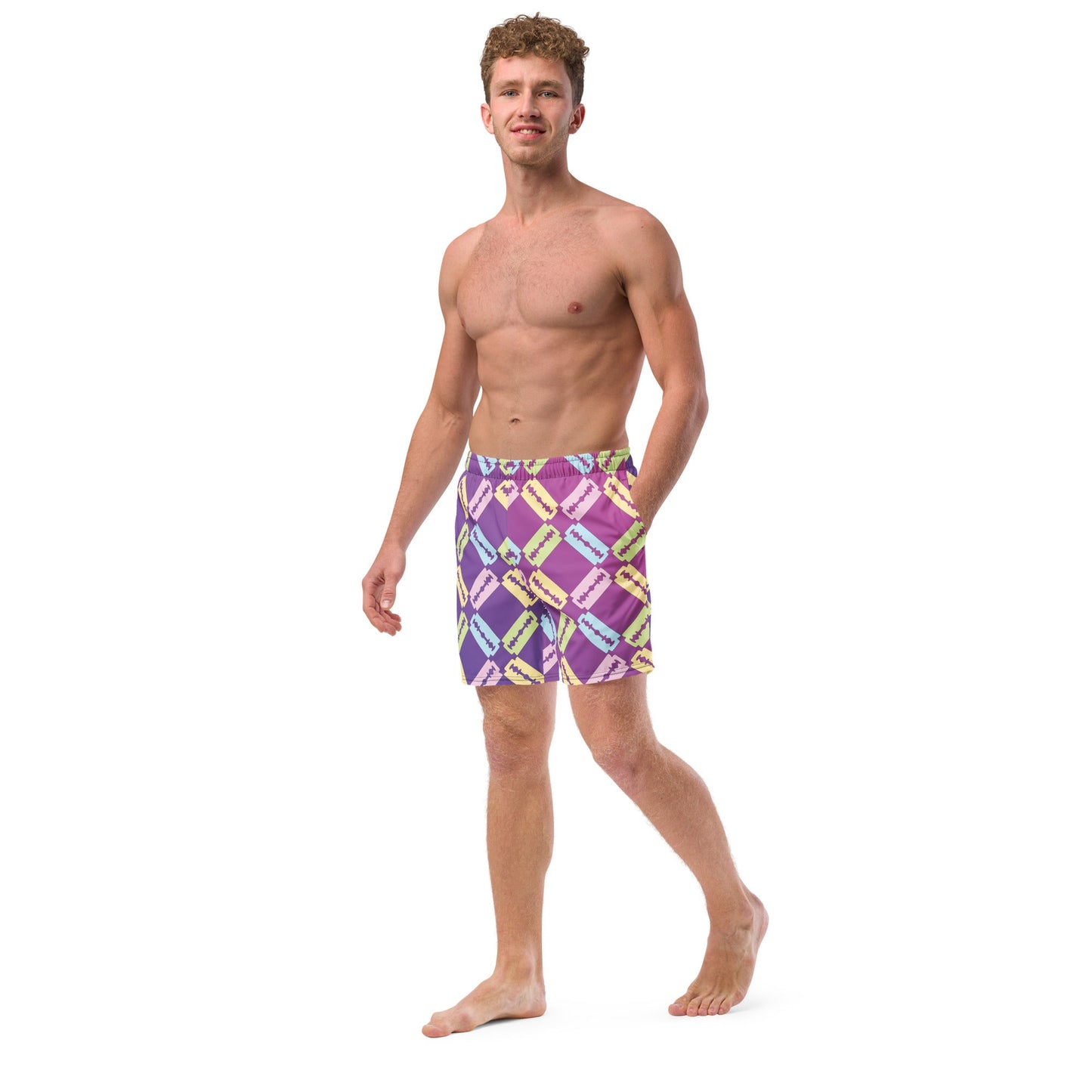 Retro Razor Swim Trunks