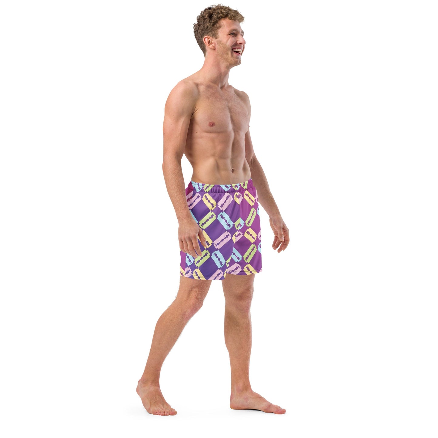 Retro Razor Swim Trunks