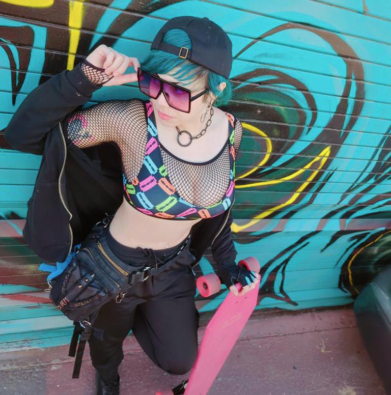 Neon Razor Bikini Top - Zero Impact