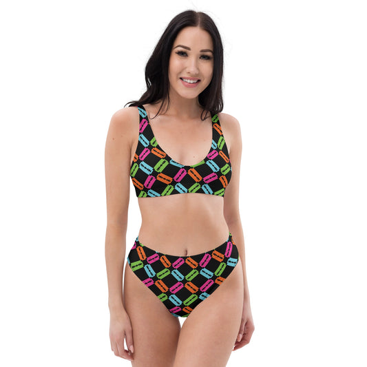 Neon Razor High-waisted Bikini - anime streetwear by Zero Impact