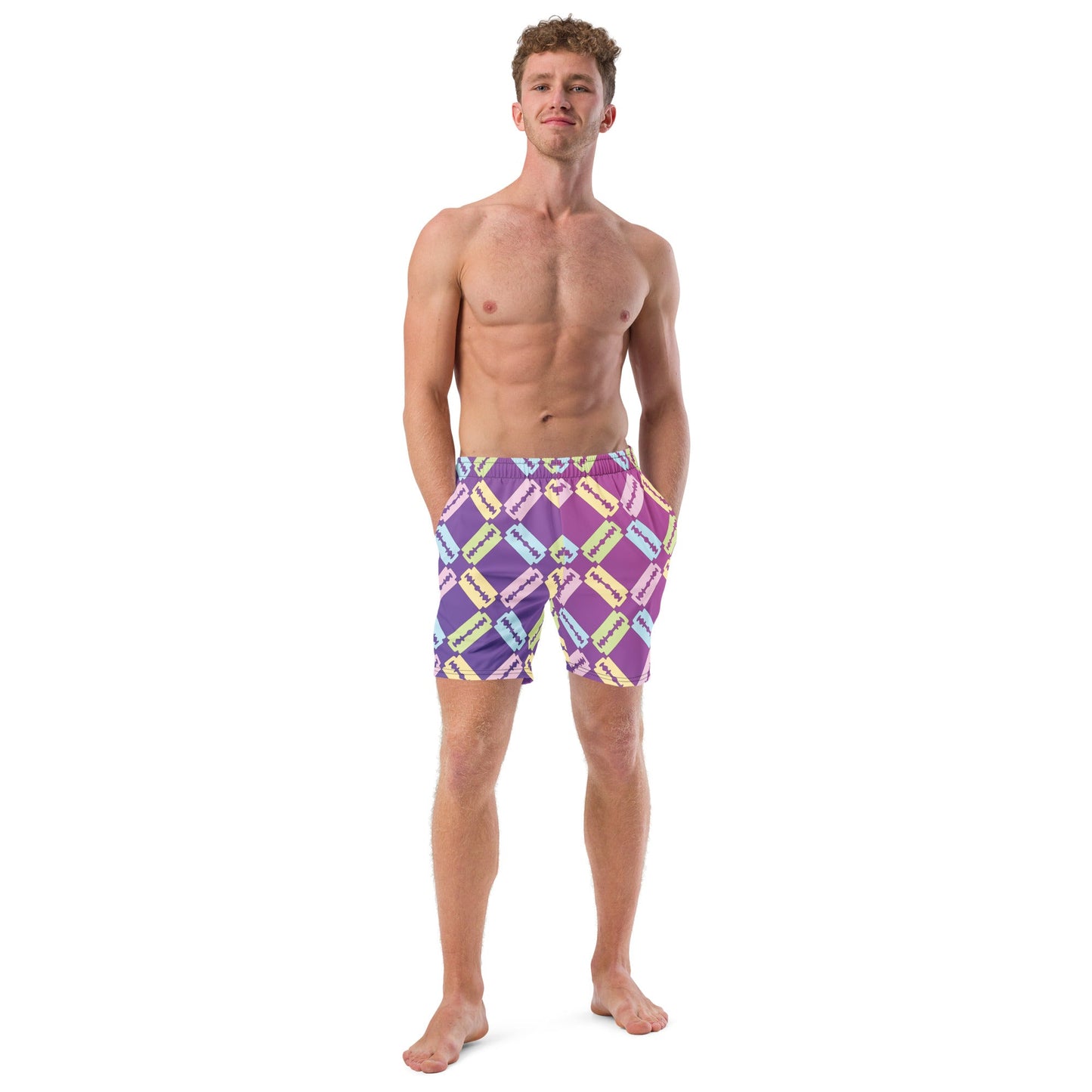 Retro Razor Swim Trunks